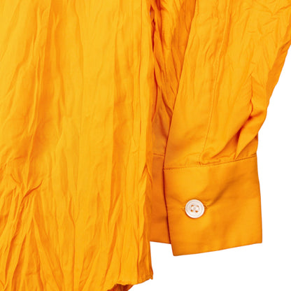 Vintage Issey Miyake Long Sleeve Button Up Crinkle Shirt Size M