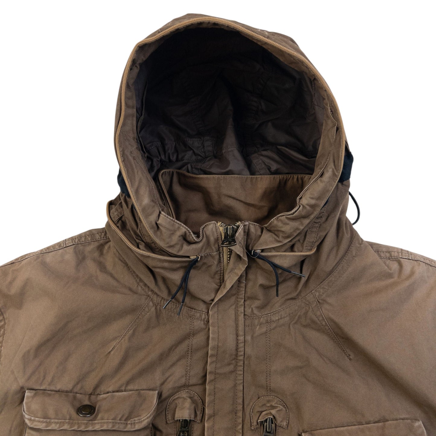 Vintage 2000s Armani Exchange Multi Pocket Cargo Jacket Size L | Large, Brown