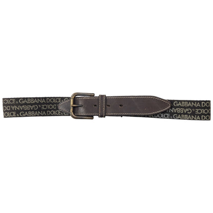 Vintage 2000s Dolce & Gabbana Monogram Belt Size W32 | O/S, Brown