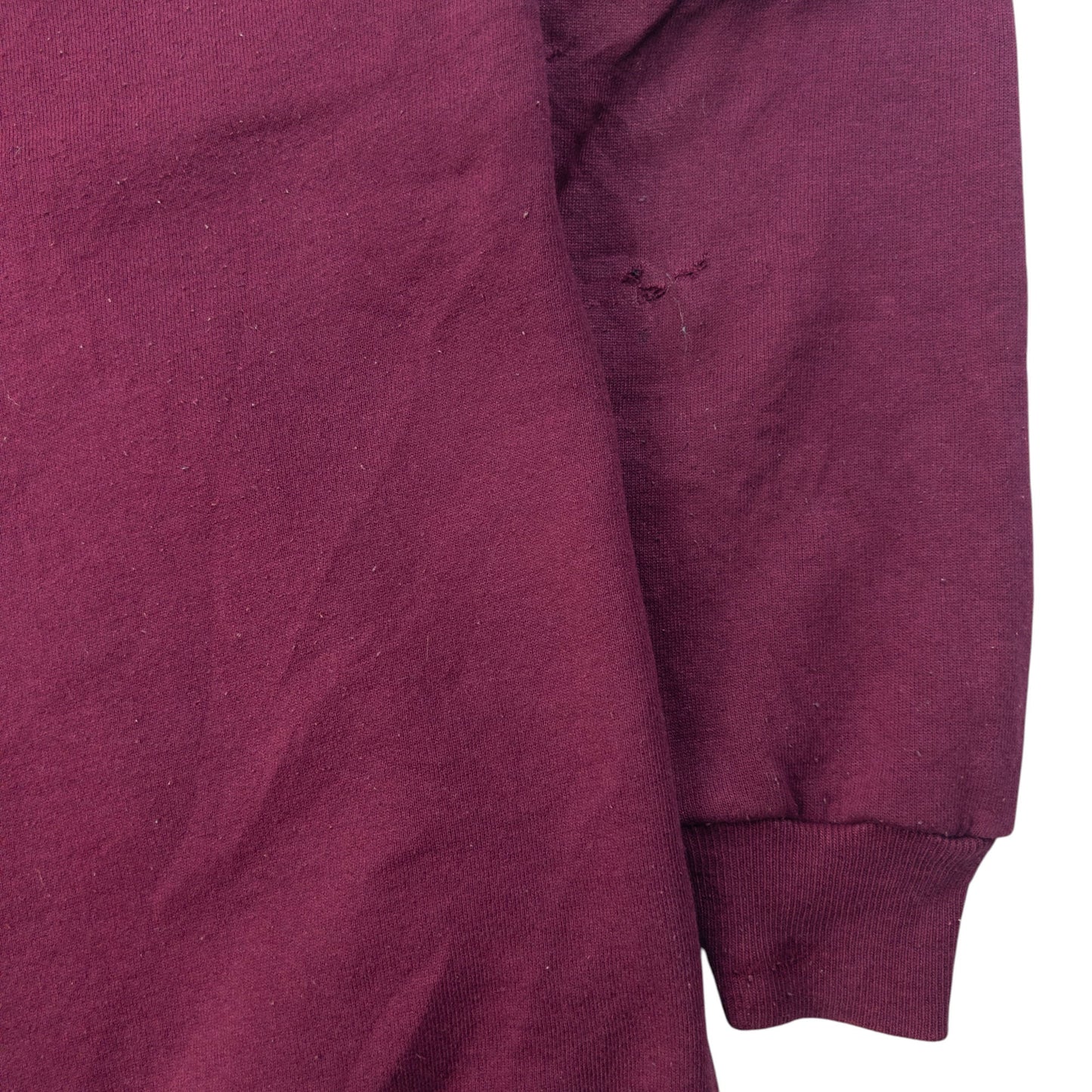Vintage 2000s YSL Yves Saint Laurent Embroidered Sweatshirt Size M | Medium, Burgundy