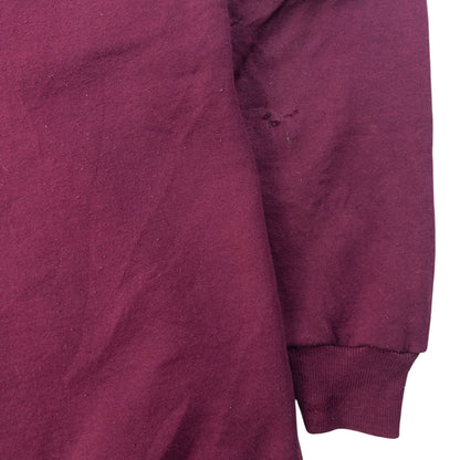 Vintage 2000s YSL Yves Saint Laurent Embroidered Sweatshirt Size M | Medium, Burgundy