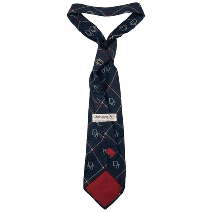 Vintage Dior Monogram Silk Tie