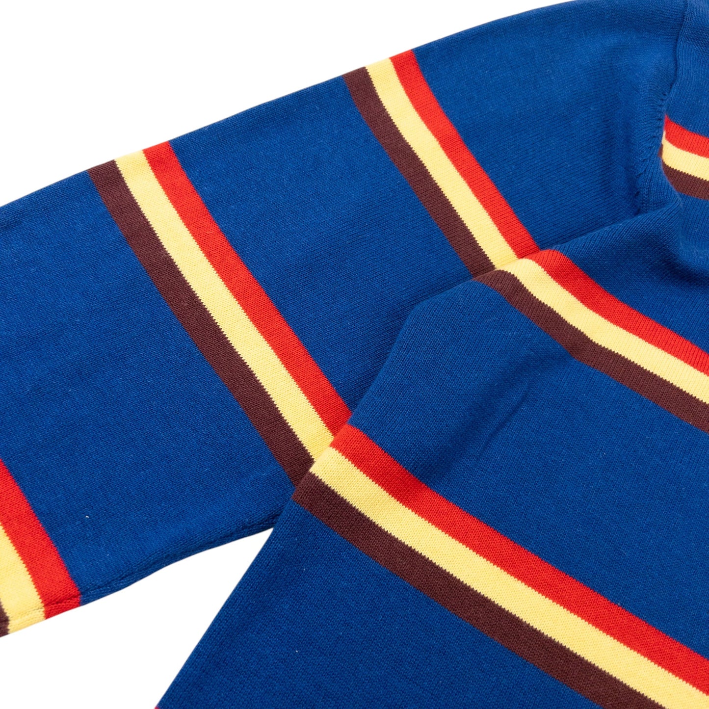 Vintage 2000s Stussy Striped Jumper Size M | Medium, Blue