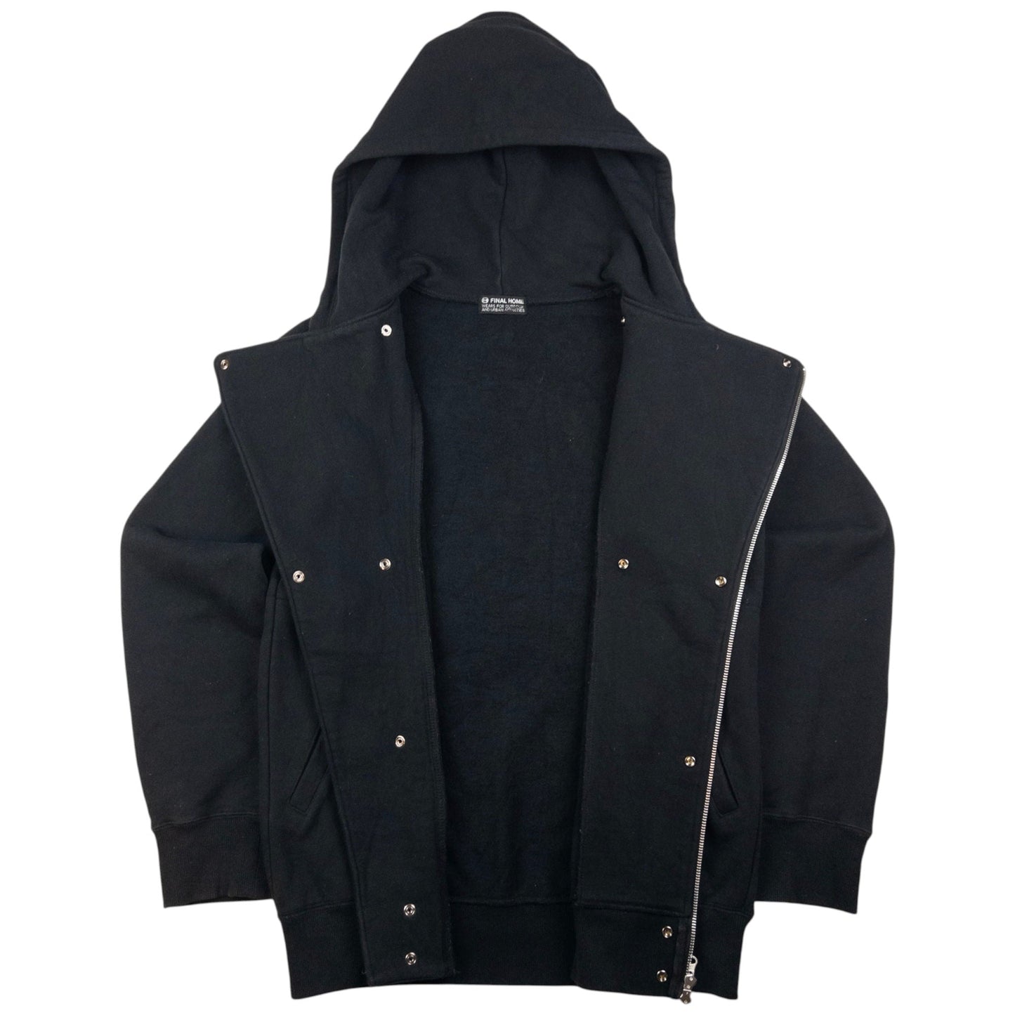 Vintage Final Home Asymmetric Zip Up Hoodie Size S