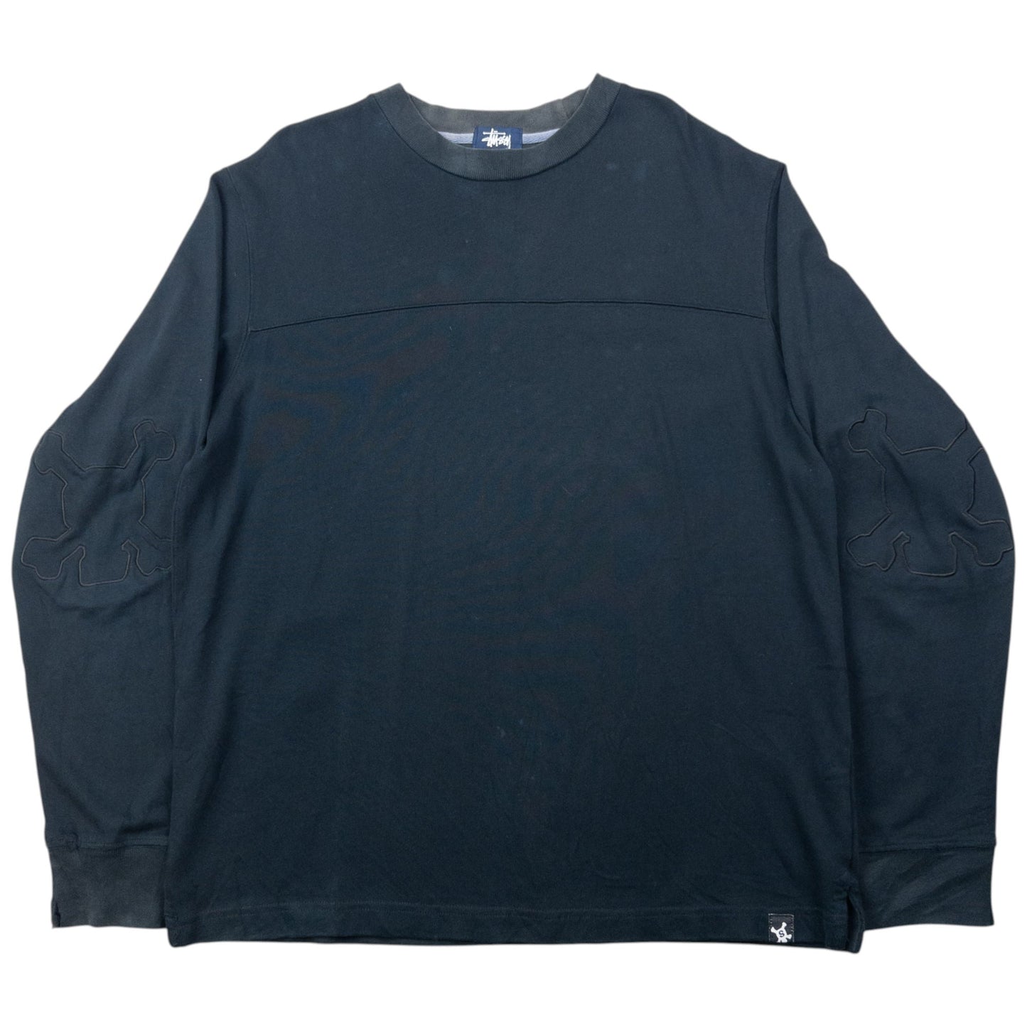 Vintage 2000s Stussy Embroidered Skull Jumper Size M