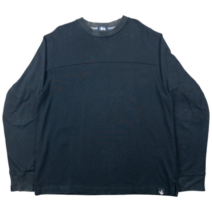 Vintage 2000s Stussy Embroidered Skull Jumper Size M