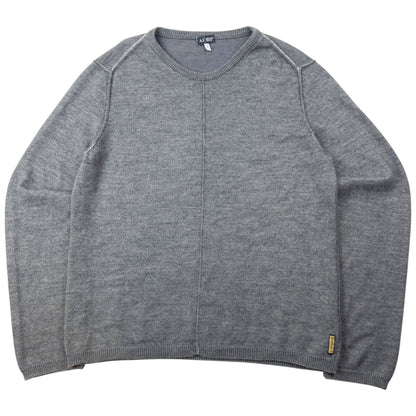 Vintage 2000s Armani Jeans Jumper Size M | Medium, Grey