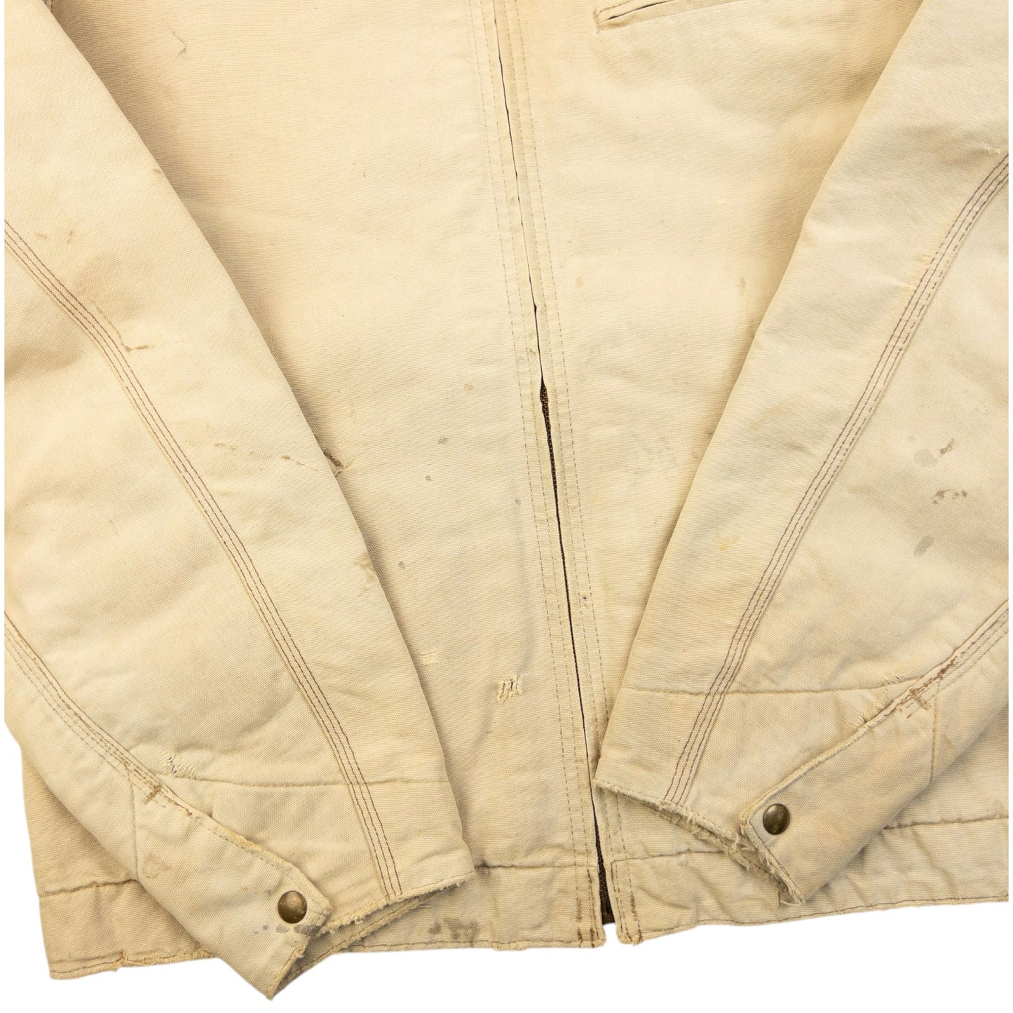 Vintage 90s Carhartt Zip Up Jacket Size L | Large, Beige