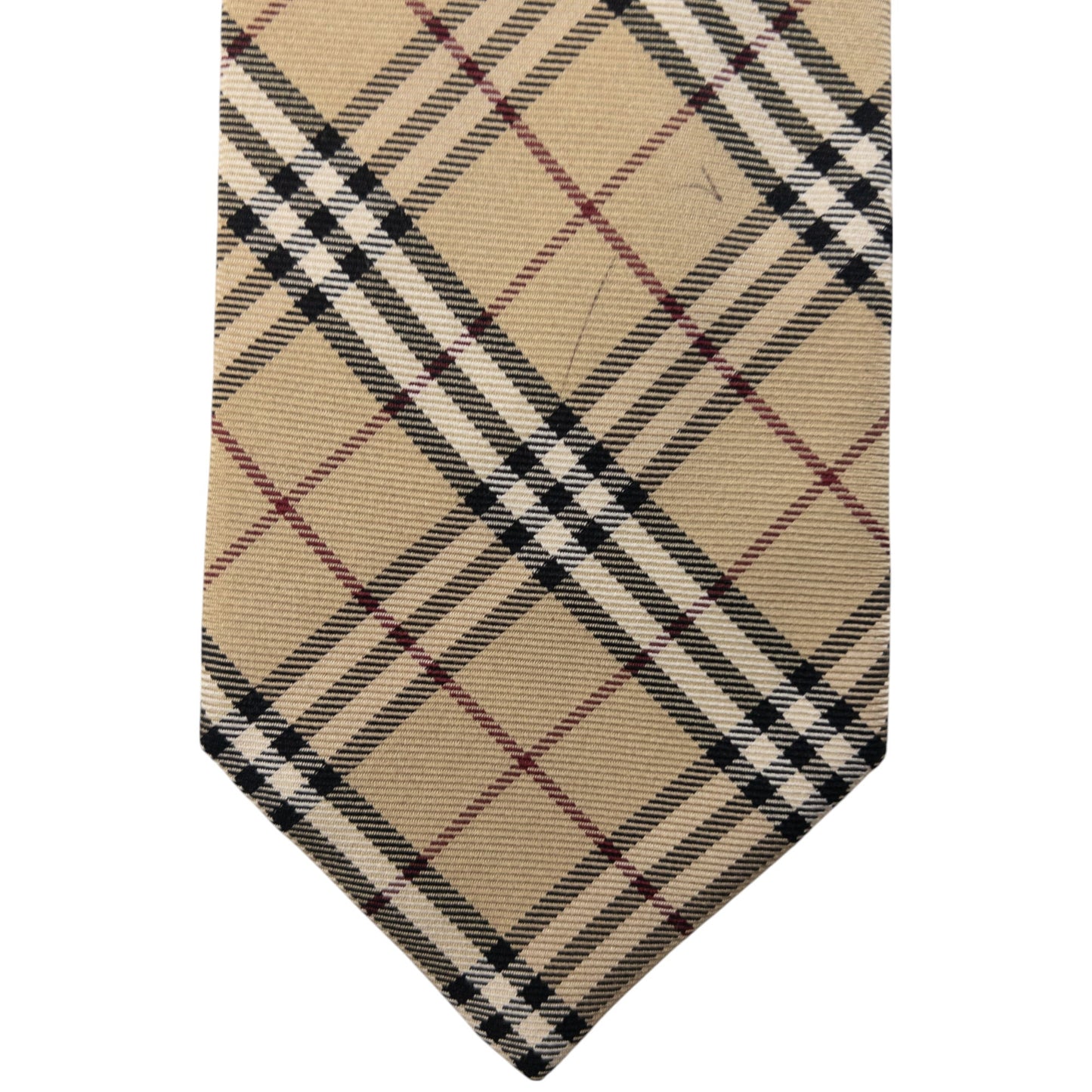 Vintage Burberry Nova Check Silk Tie