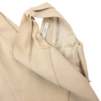 Vintage 2009 Prada V-Neck Dress Womens Size S | Small, Beige