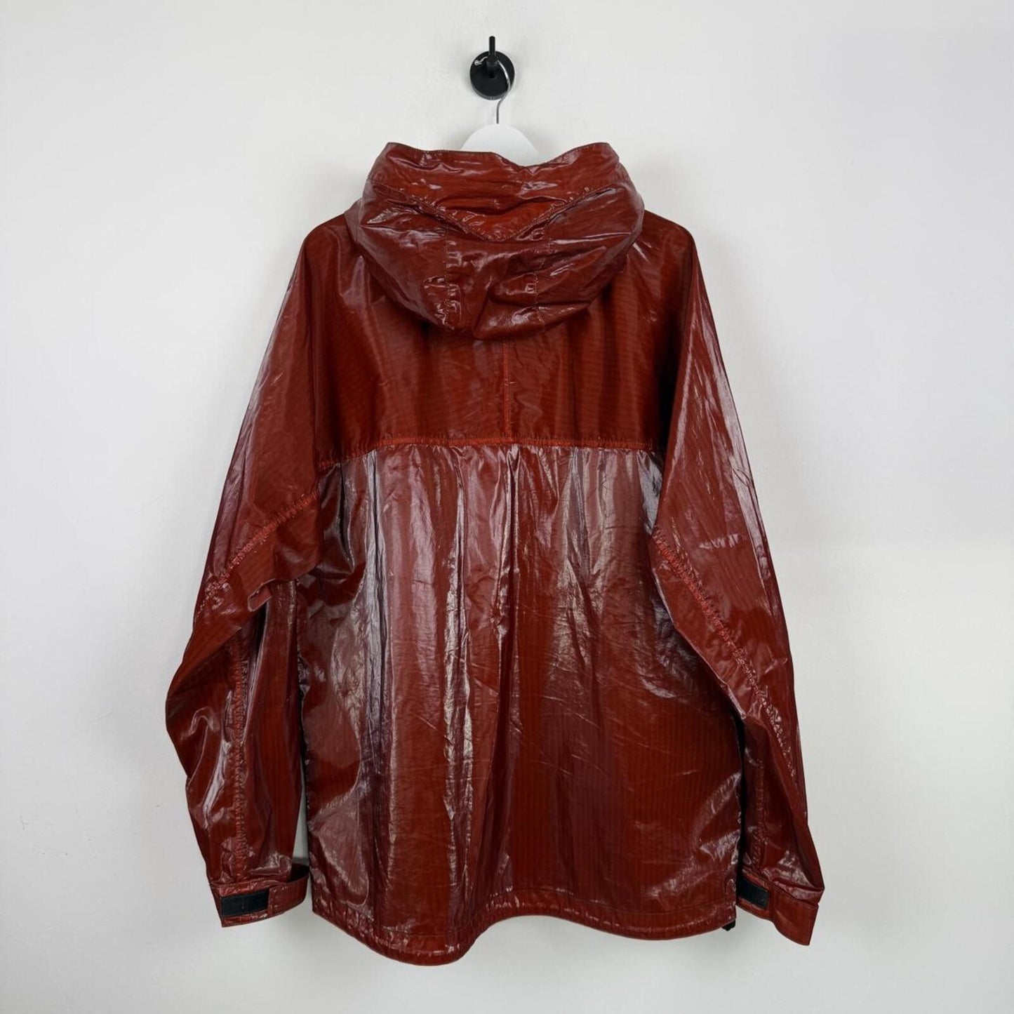 SS2012 Stone Island Mussola Prismatica Hooded Jacket Red (XXXL) | XXXL, Red