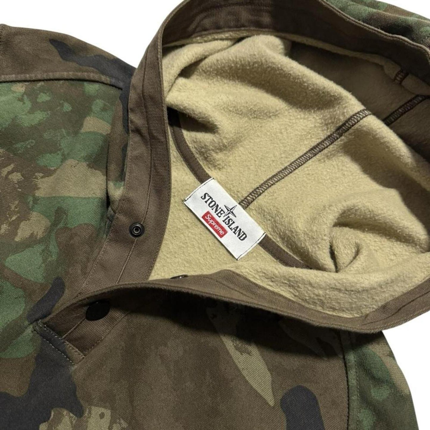 Stone Island 2014 Supreme Camo Hoodie | XL, Camo