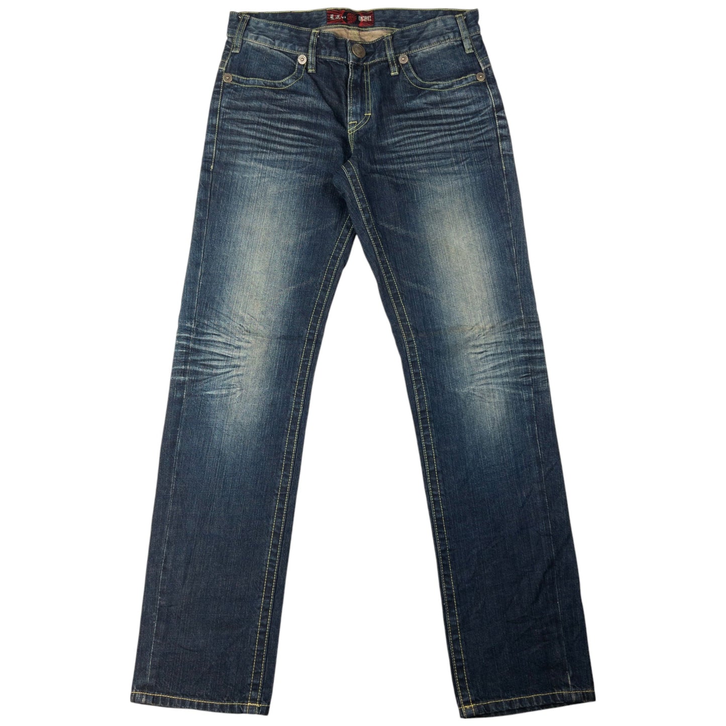 Vintage Oniarai Embroidered Devil Japanese Denim Jeans Size W33