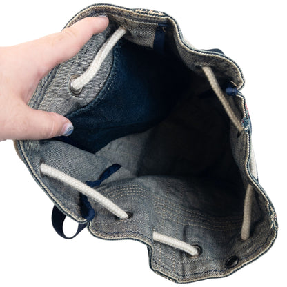 Vintage 90s Hysteric Glamour Denim Bucket Backpack | O/S, Blue