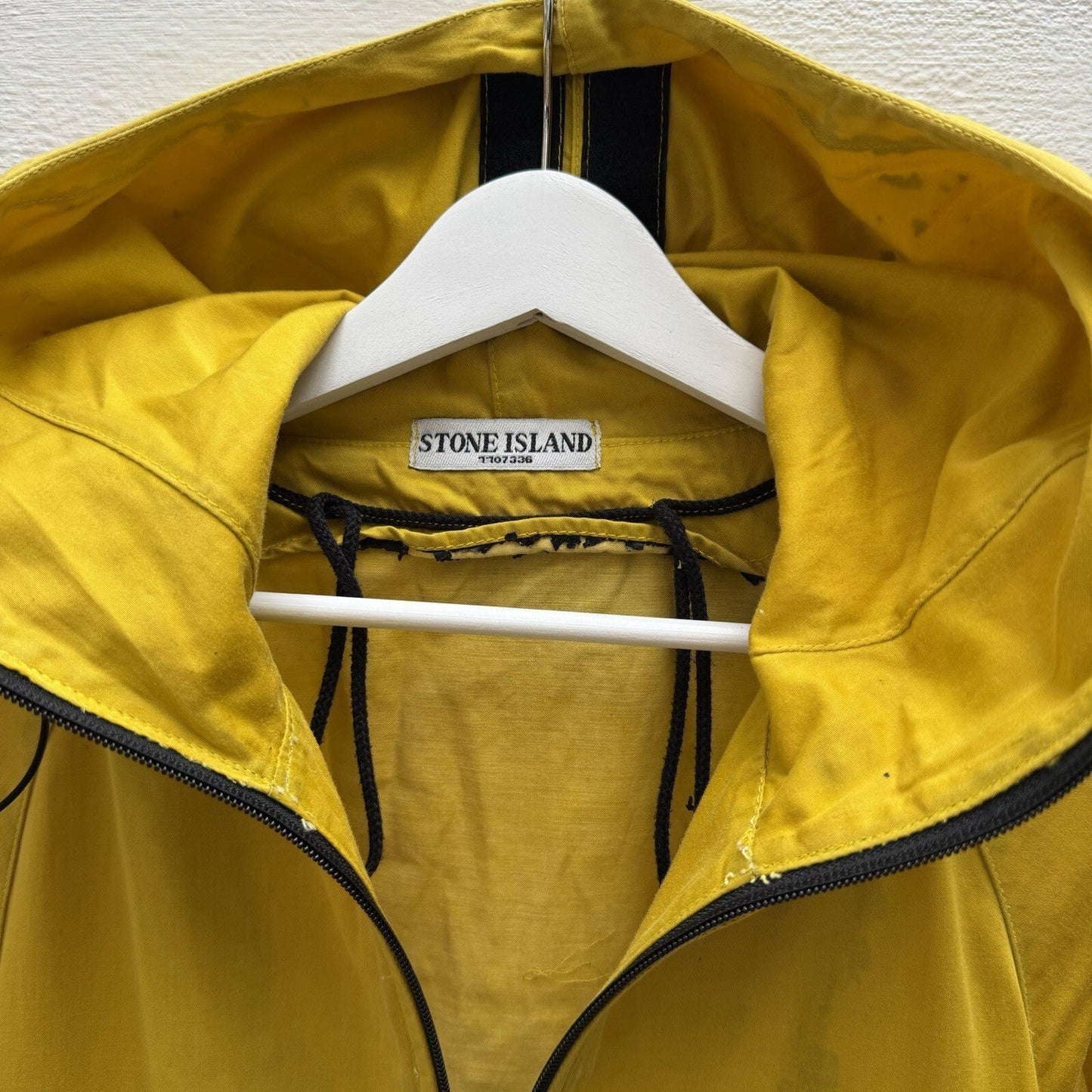 00’s Stone Island Raso Gommato Jacket (M) | Large, Yellow