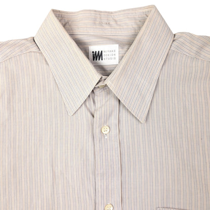 Vintage Issey Miyake Striped Long Sleeve Button Up Shirt Size M