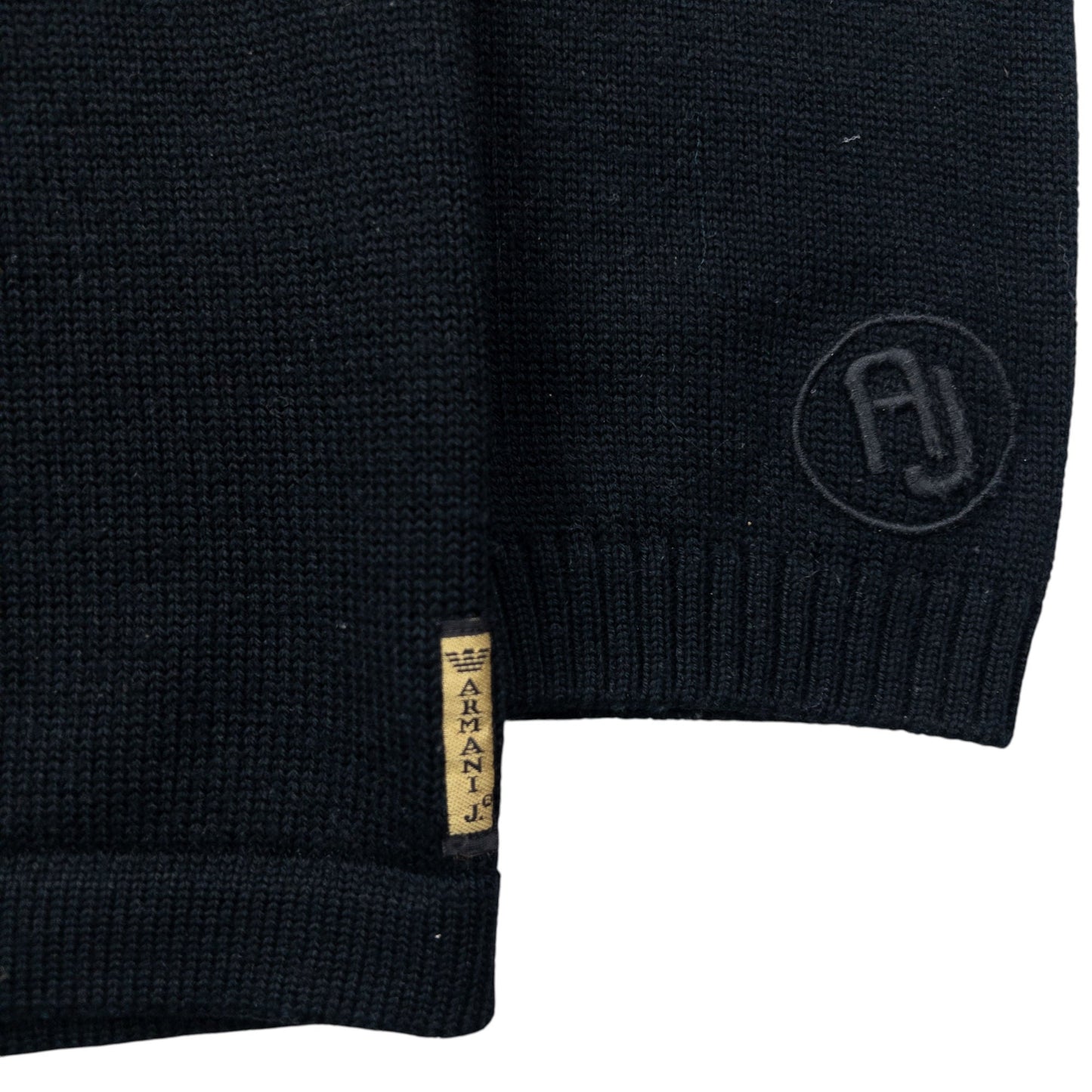 Vintage Armani Jeans Knitted Wool Jumper Size M