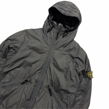 Stone Island 2009 Goose Down Mesh Badge Jacket | Large, Charcoal