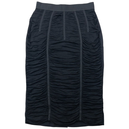 Vintage 2000s Dolce & Gabbana Ruched Skirt Womens Size W26 | W26, Black