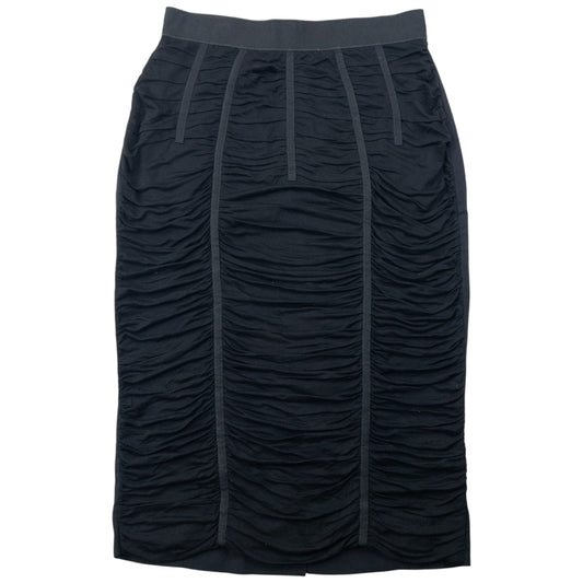 Vintage 2000s Dolce & Gabbana Ruched Skirt Womens Size W26 | W26, Black