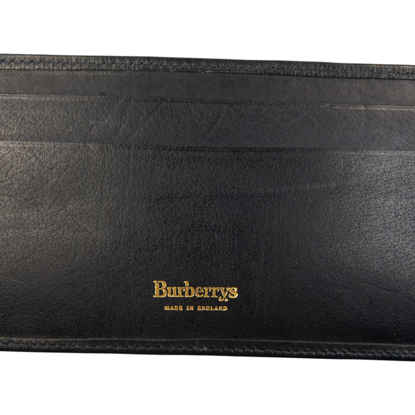 Vintage 90s Burberry Nova Check Chequebook Cover Wallet | O/S, Navy