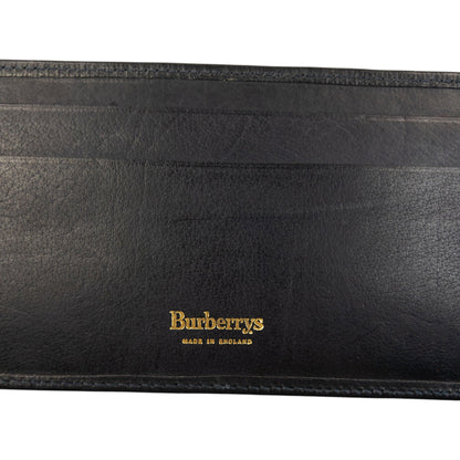 Vintage 90s Burberry Nova Check Chequebook Cover Wallet | O/S, Navy