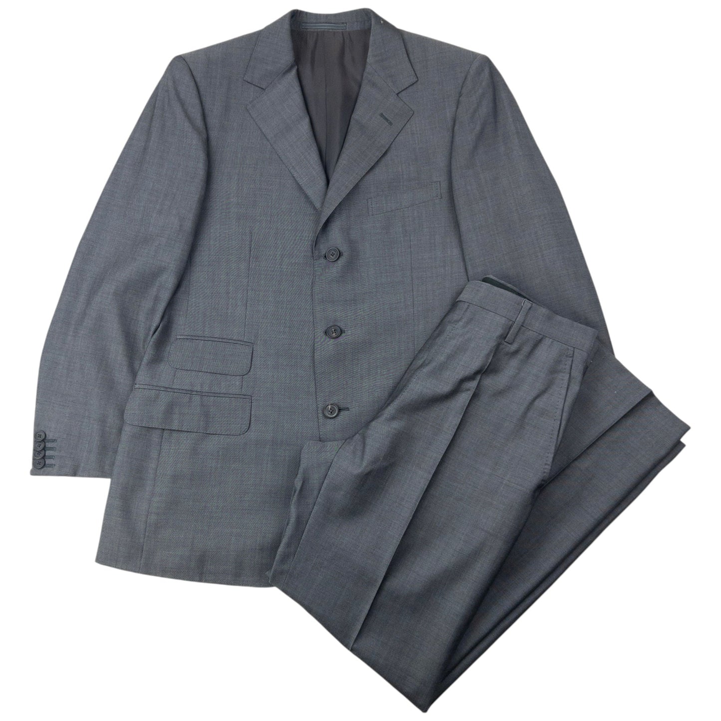 Vintage 90s Gucci Jacket & Trousers Suit Set Size M | Medium, Grey