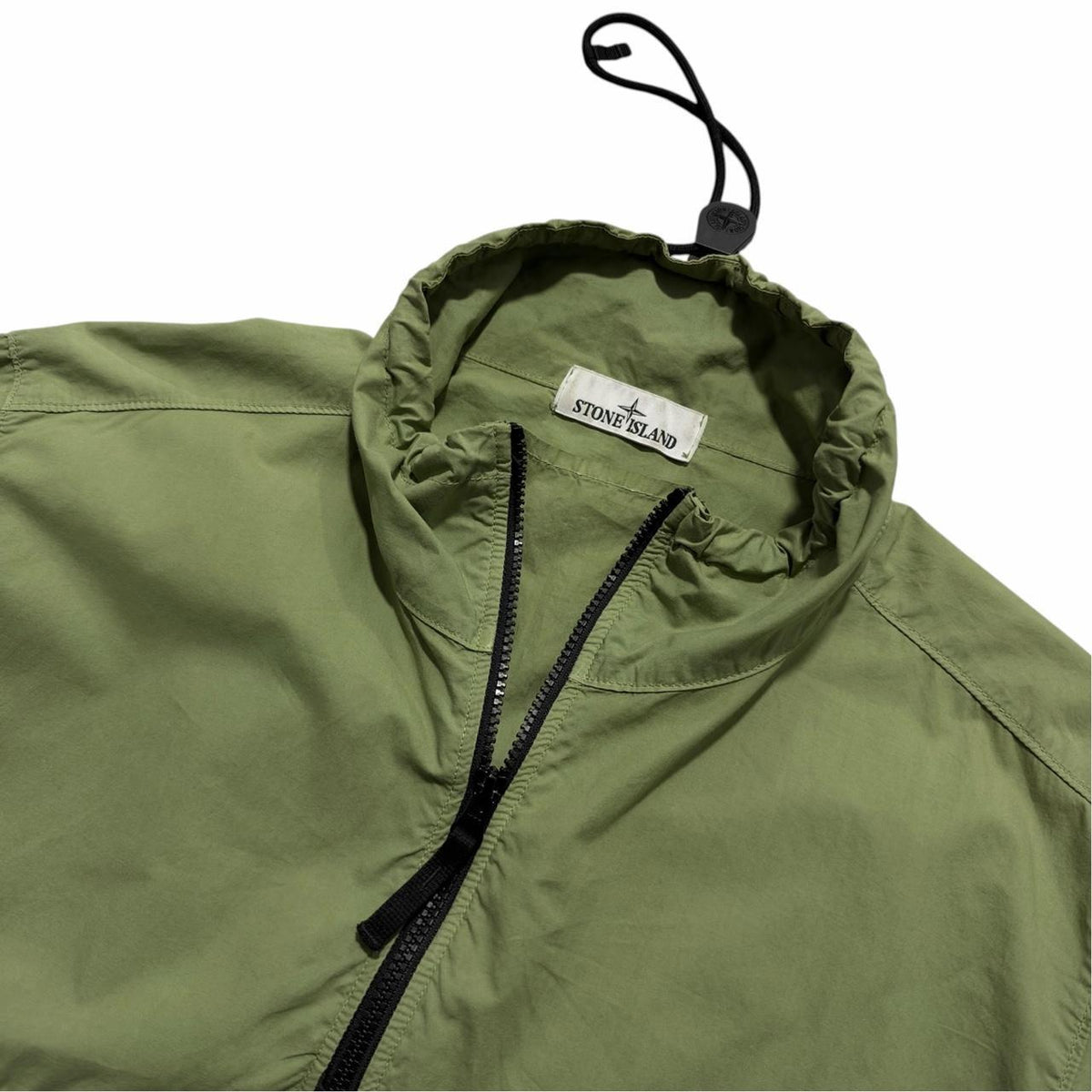 Stone Island Green Pullover Smock Jacket | Large, Green