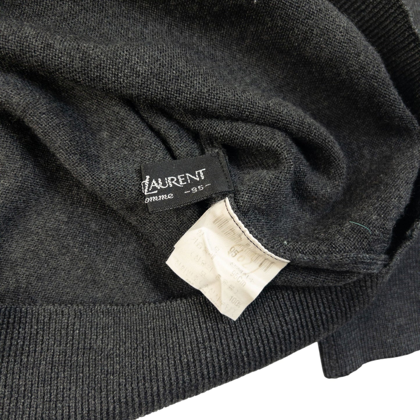 Vintage 90s YSL Yves Saint Laurent Turtleneck Jumper Size XS | XS, Grey