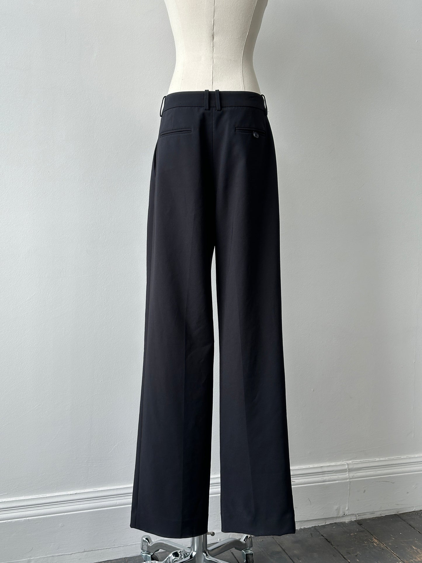 Calvin Klein 2000s Wide Leg Tailored Trousers - W28