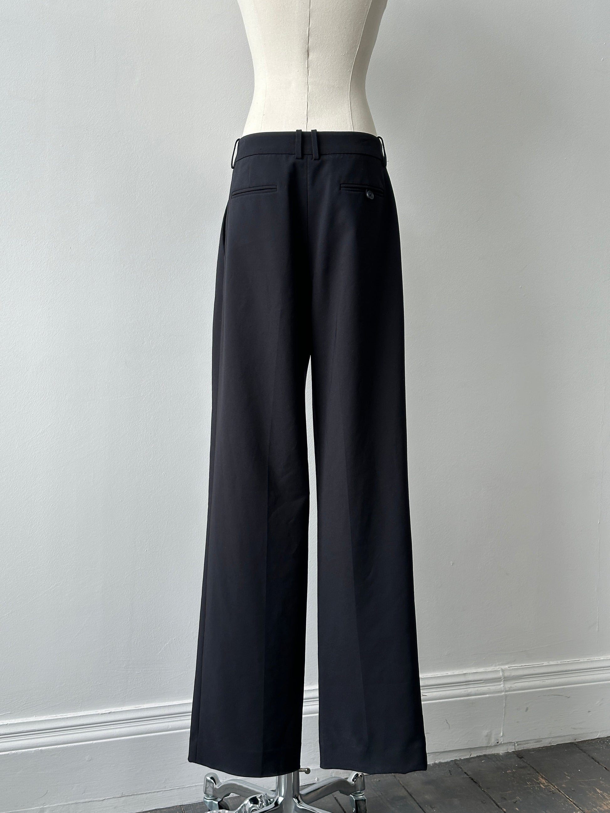 Calvin Klein 2000s Wide Leg Tailored Trousers - W28