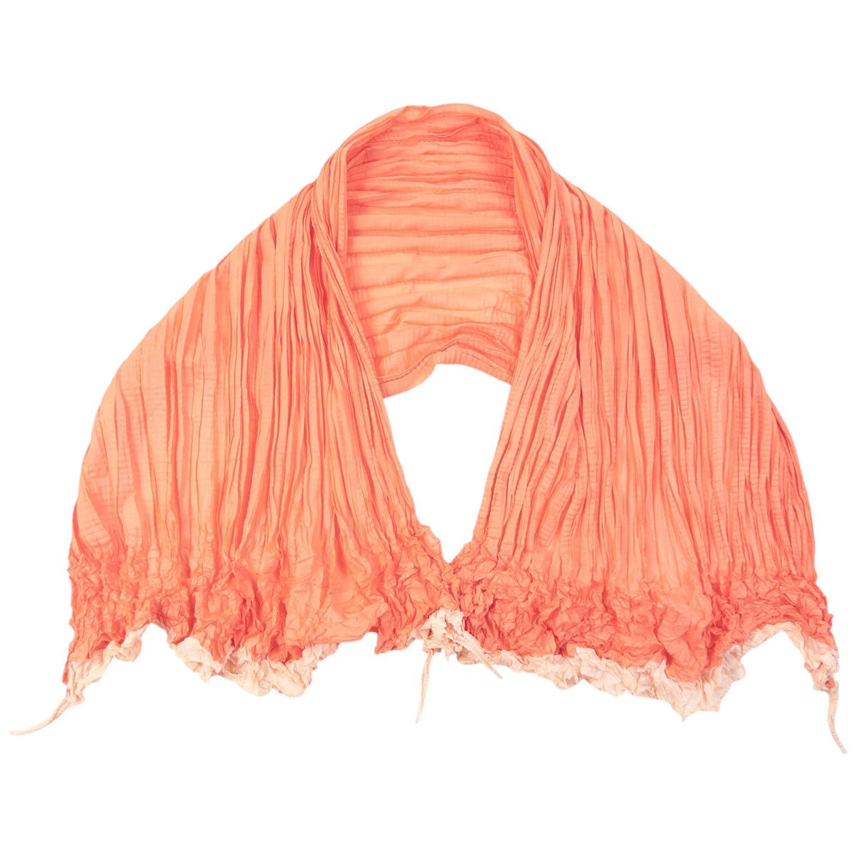 Vintage 90s Issey Miyake Pleated Crinkle Scarf | O/S, Pink