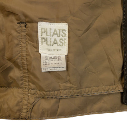 Vintage 90s Pleats Please By Issey Miyake Reversible Jacket Size XS | XS, Brown