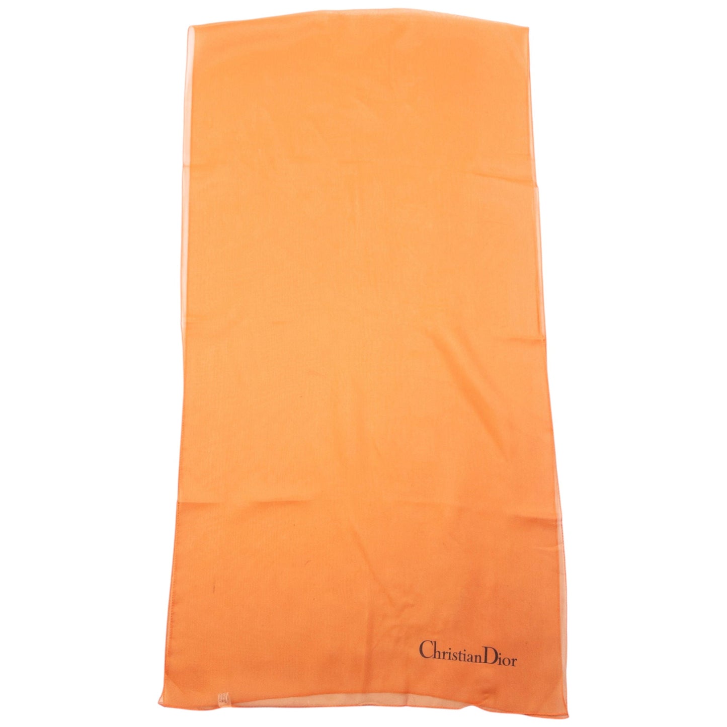 Vintage 90s Dior DUNE Sheer Chiffon Scarf | O/S, Orange
