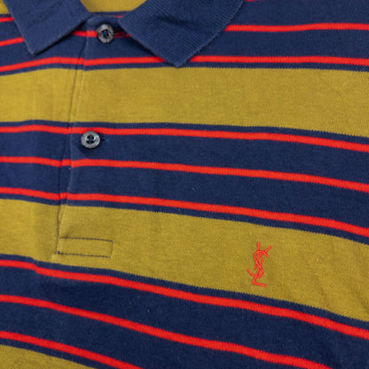 Vintage YSL Yves Saint Laurent Long Sleeve Polo Shirt Size S