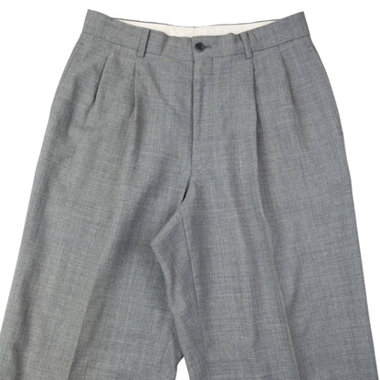 Vintage 90s Yohji Yamamoto D'Urban A.A.R Pleated Trousers Size W29 | W29, Grey