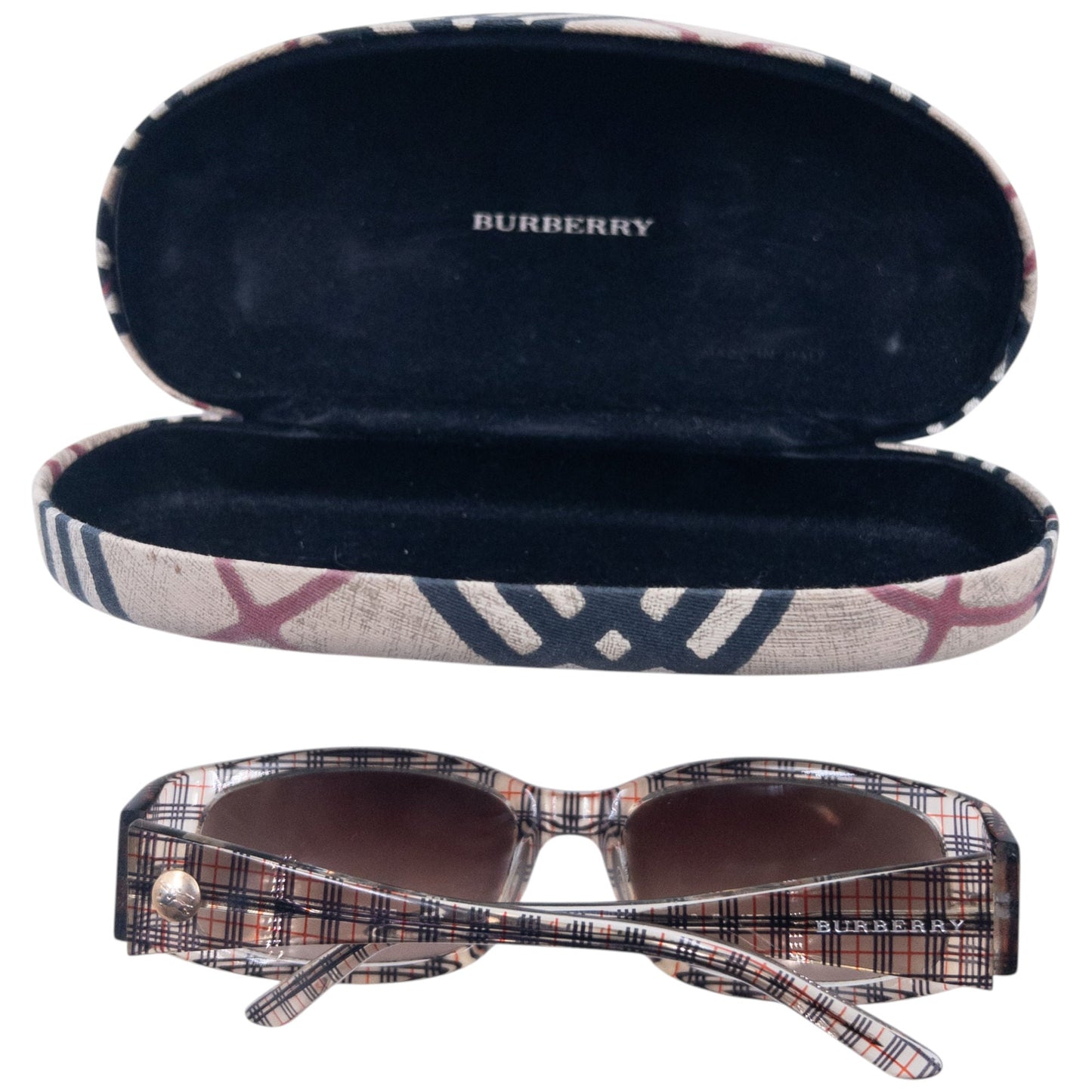 Vintage 2000s Burberry Nova Check Sunglasses | O/S, Clear, Nova Check Pattern