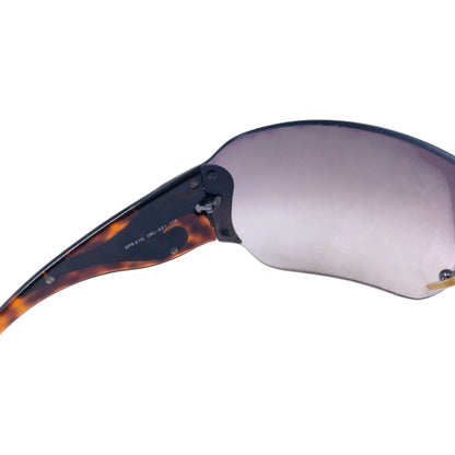 Vintage 2000s Prada Tortoise Shell Swirl Sunglasses | O/S, Brown Tortoise Shell