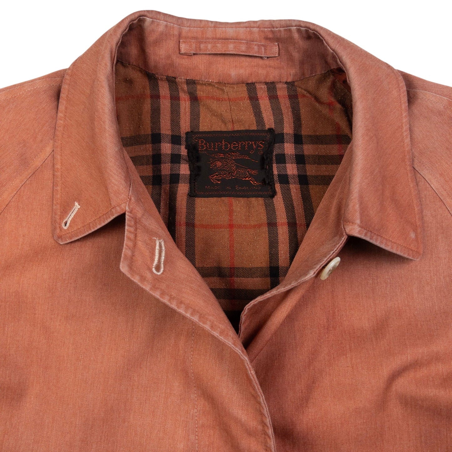 Vintage Burberry Nova Check Lined Trench Jacket Womens Size XL