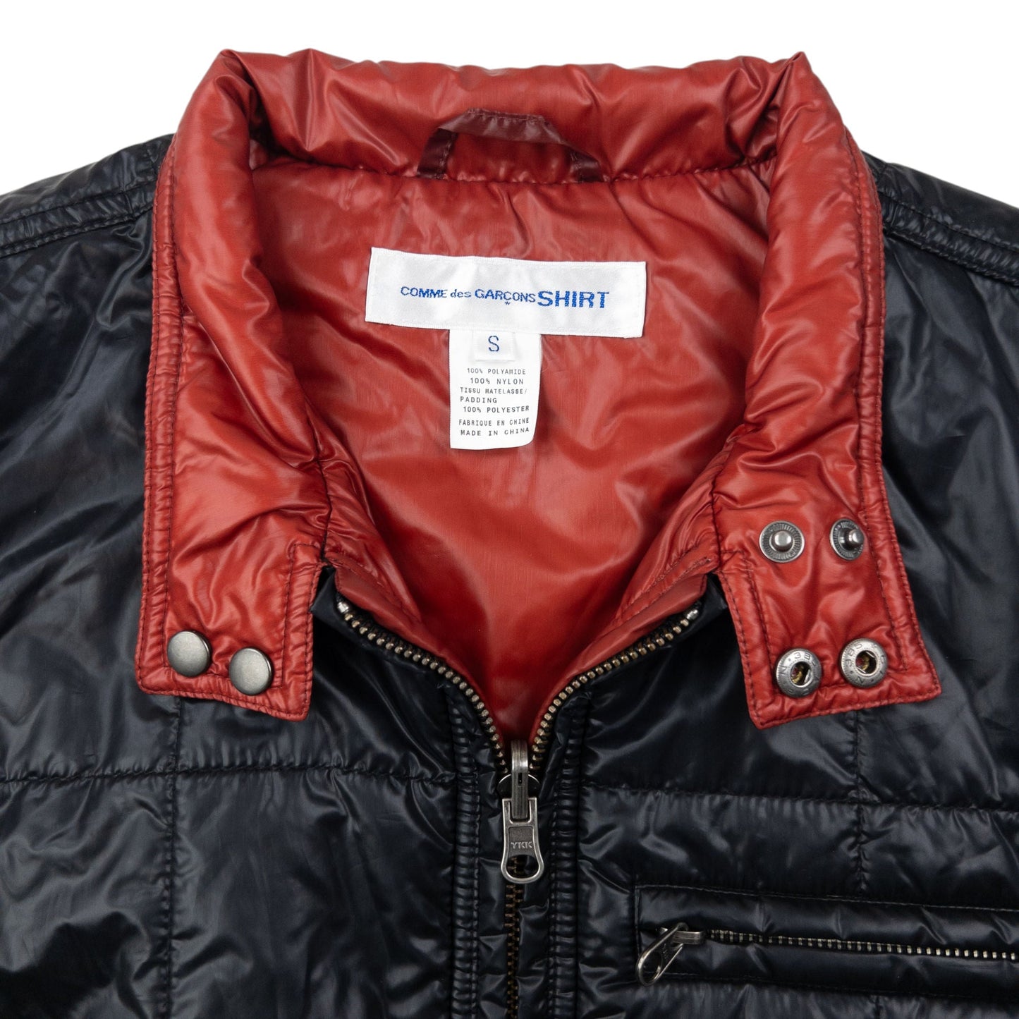 Vintage 2000s Comme Des Garçons SHIRT Reversible Quilted Gilet Size S | Small, Black