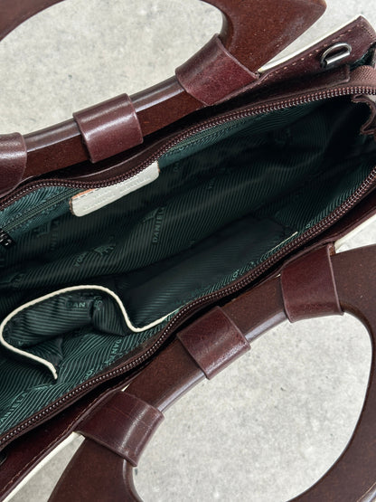 Italian Vintage 1990s Leather Crossbody Bag