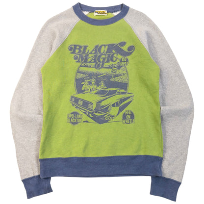 Vintage 90s Hysteric Glamour Black Magic Graphic Sweatshirt Womens Size M | Medium, Black