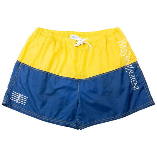 Vintage 2000s YSL Yves Saint Laurent Swim Shorts Size L | Large, Multicoloured