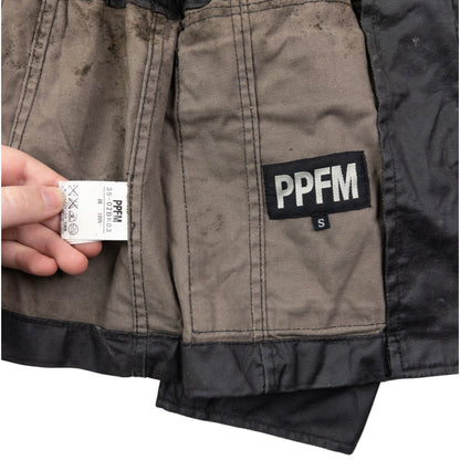 Vintage 2000s PPFM Zip Up Military Jacket Size S | Small, Black