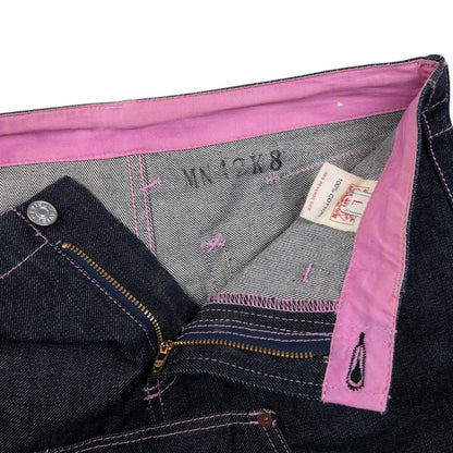 Vintage Evisu Triple Gull Japanese Denim Skirt Womens Size W25