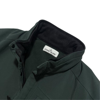 Stone Island Soft Shell-R Jacket | Large, Dark Green