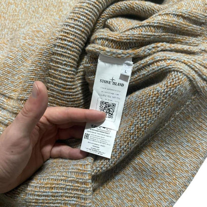 Stone Island Heavy Wool Blend Pullover | Large, Beige