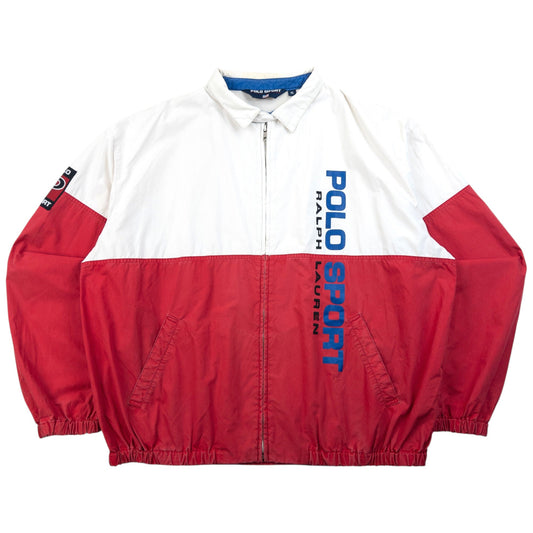 Vintage 90s Polo Sport Ralph Lauren Zip Up Jacket Size XL | XL, Red