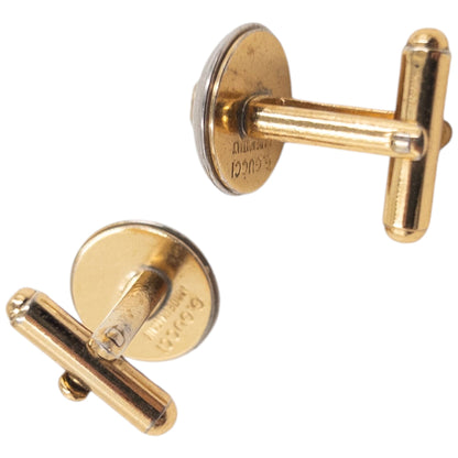 Vintage 90s Gucci Embossed Cufflinks | O/S, Multicoloured