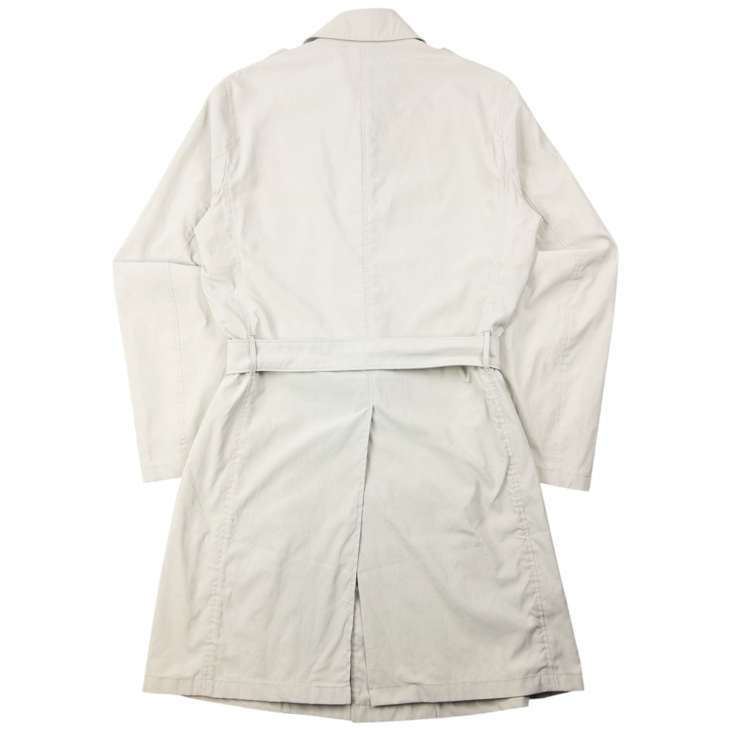 Vintage 2008 Prada Belt Waist Trench Jacket Size M | Medium, Cream